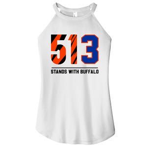 513 Stands With Buffalo Love For 3 Pray For Damar Women's Perfect Tri Rocker Tank