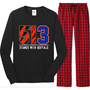 513 Stands With Buffalo Long Sleeve Pajama Set