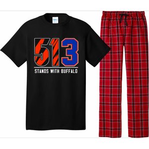 513 Stands With Buffalo Pajama Set