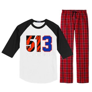 513 Stands With Buffalo Raglan Sleeve Pajama Set