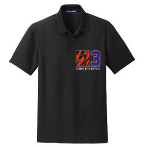 513 Stands With Buffalo Dry Zone Grid Polo