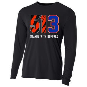 513 Stands With Buffalo Cooling Performance Long Sleeve Crew