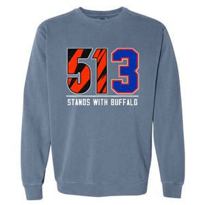 513 Stands With Buffalo Garment-Dyed Sweatshirt