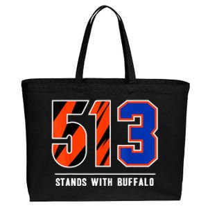 513 Stands With Buffalo Cotton Canvas Jumbo Tote