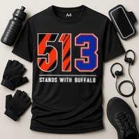 513 Stands With Buffalo Gift Cooling Performance Crew T-Shirt