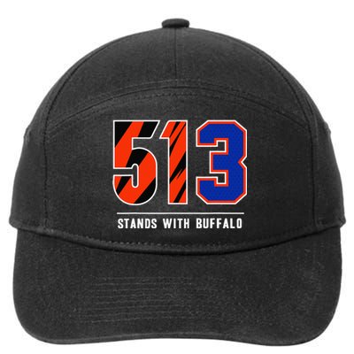 513 Stands With Buffalo Gift 7-Panel Snapback Hat