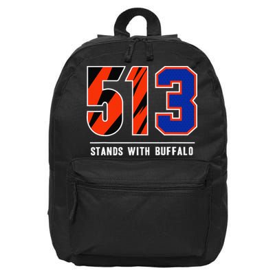 513 Stands With Buffalo Gift 16 in Basic Backpack