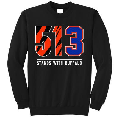 513 Stands With Buffalo Gift Tall Sweatshirt