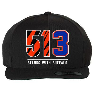 513 Stands With Buffalo Gift Wool Snapback Cap