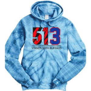 513 Stands With Buffalo Pray For Damar 3 Buffalo Love For 3 We Are With You Tie Dye Hoodie