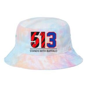 513 Stands With Buffalo Pray For Damar 3 Buffalo Love For 3 We Are With You Tie Dye Newport Bucket Hat