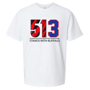 513 Stands With Buffalo Pray For Damar 3 Buffalo Love For 3 We Are With You Sueded Cloud Jersey T-Shirt