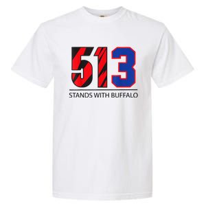 513 Stands With Buffalo Pray For Damar 3 Buffalo Love For 3 We Are With You Garment-Dyed Heavyweight T-Shirt