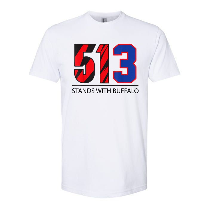 513 Stands With Buffalo Pray For Damar 3 Buffalo Love For 3 We Are With You Softstyle CVC T-Shirt