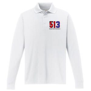 513 Stands With Buffalo Pray For Damar 3 Buffalo Love For 3 We Are With You Performance Long Sleeve Polo