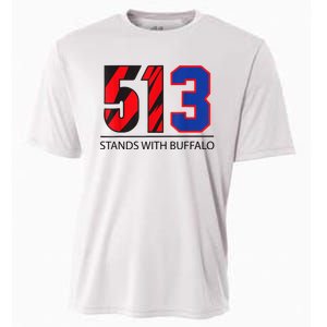 513 Stands With Buffalo Pray For Damar 3 Buffalo Love For 3 We Are With You Cooling Performance Crew T-Shirt