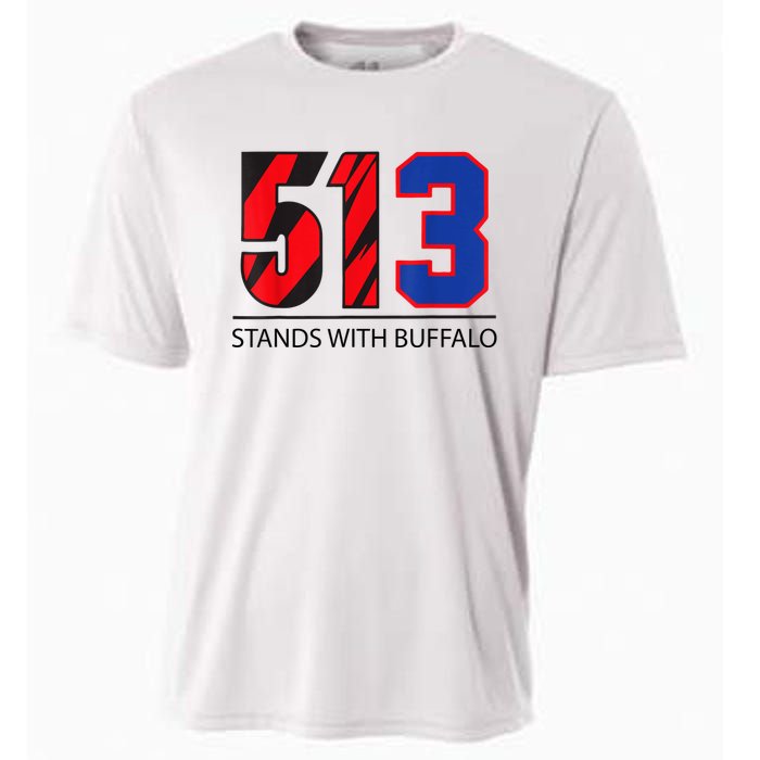 513 Stands With Buffalo Pray For Damar 3 Buffalo Love For 3 We Are With You Cooling Performance Crew T-Shirt