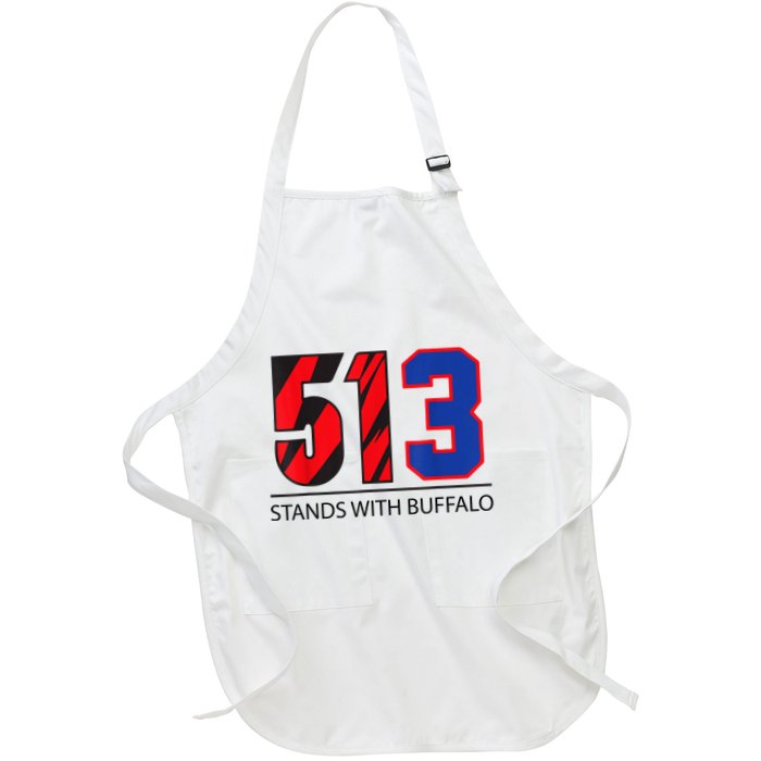 513 Stands With Buffalo Pray For Damar 3 Buffalo Love For 3 We Are With You Apron
