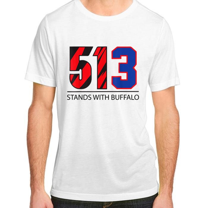 513 Stands With Buffalo Pray For Damar 3 Buffalo Love For 3 We Are With You Adult ChromaSoft Performance T-Shirt