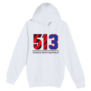 513 Stands With Buffalo Pray For Damar 3 Buffalo Love For 3 We Are With You Premium Pullover Hoodie