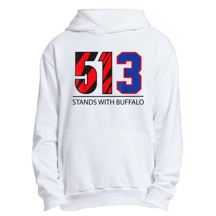 513 Stands With Buffalo Pray For Damar 3 Buffalo Love For 3 We Are With You Urban Pullover Hoodie