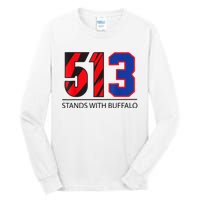 513 Stands With Buffalo Pray For Damar 3 Buffalo Love For 3 We Are With You Tall Long Sleeve T-Shirt