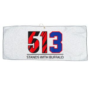 513 Stands With Buffalo Pray For Damar 3 Buffalo Love For 3 We Are With You Large Microfiber Waffle Golf Towel