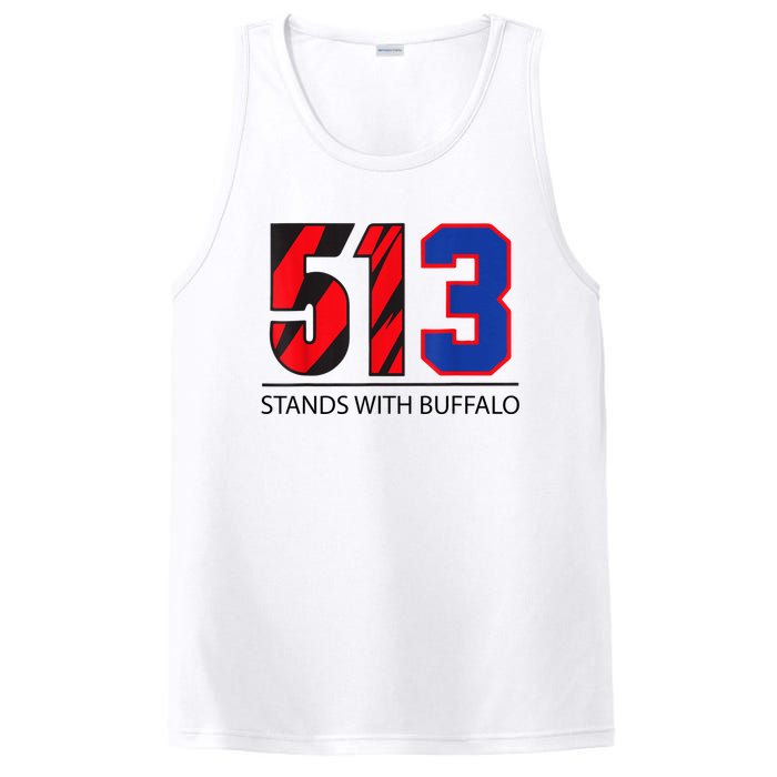 513 Stands With Buffalo Pray For Damar 3 Buffalo Love For 3 We Are With You PosiCharge Competitor Tank