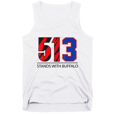 513 Stands With Buffalo Pray For Damar 3 Buffalo Love For 3 We Are With You Tank Top