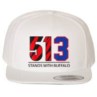 513 Stands With Buffalo Pray For Damar 3 Buffalo Love For 3 We Are With You Wool Snapback Cap