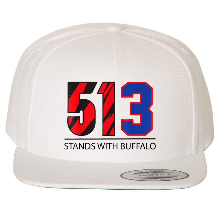 513 Stands With Buffalo Pray For Damar 3 Buffalo Love For 3 We Are With You Wool Snapback Cap