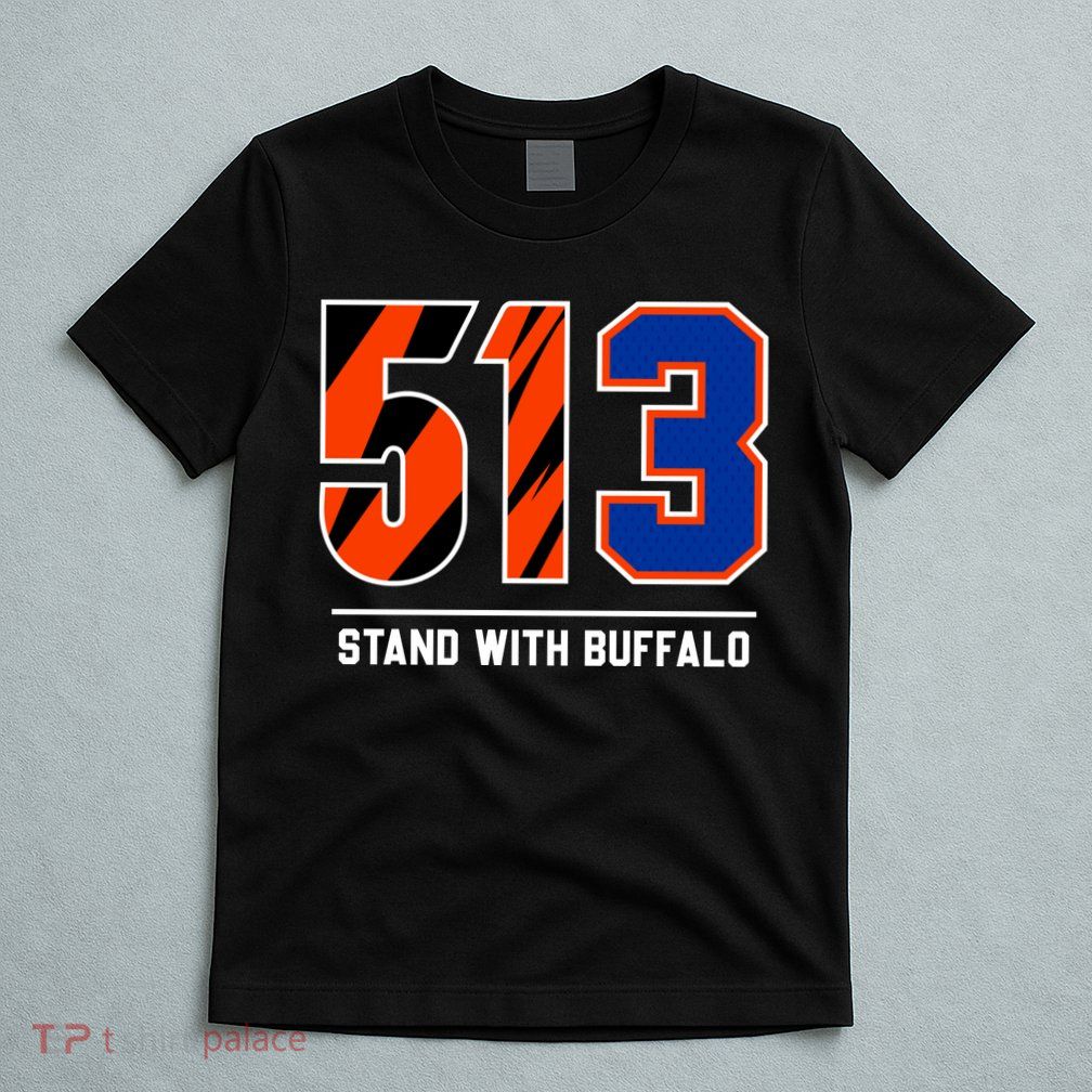 513 Stand With Buffalo Love For 3 Pray For Damar T-Shirt