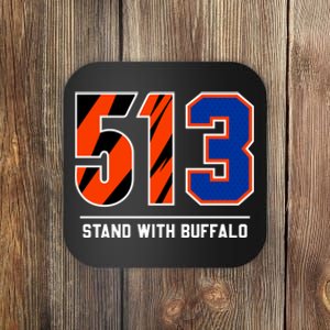 513 Stand With Buffalo Love For 3 Pray For Damar Coaster