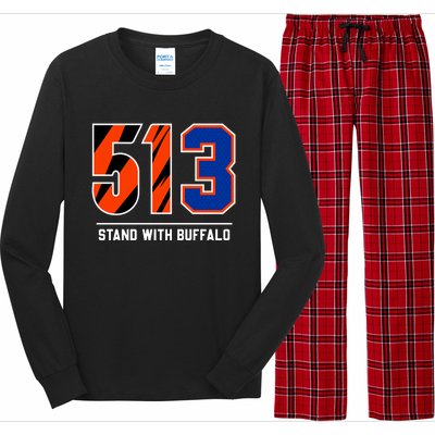 513 Stand With Buffalo Love For 3 Pray For Damar Long Sleeve Pajama Set