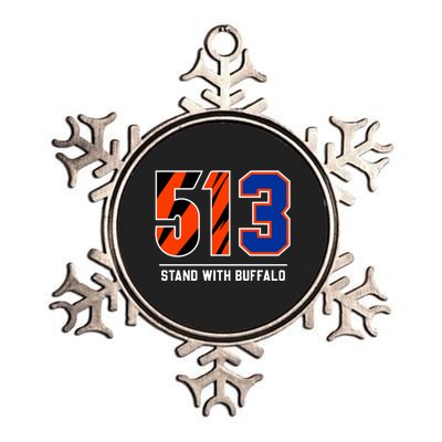 513 Stand With Buffalo Love For 3 Pray For Damar Metallic Star Ornament