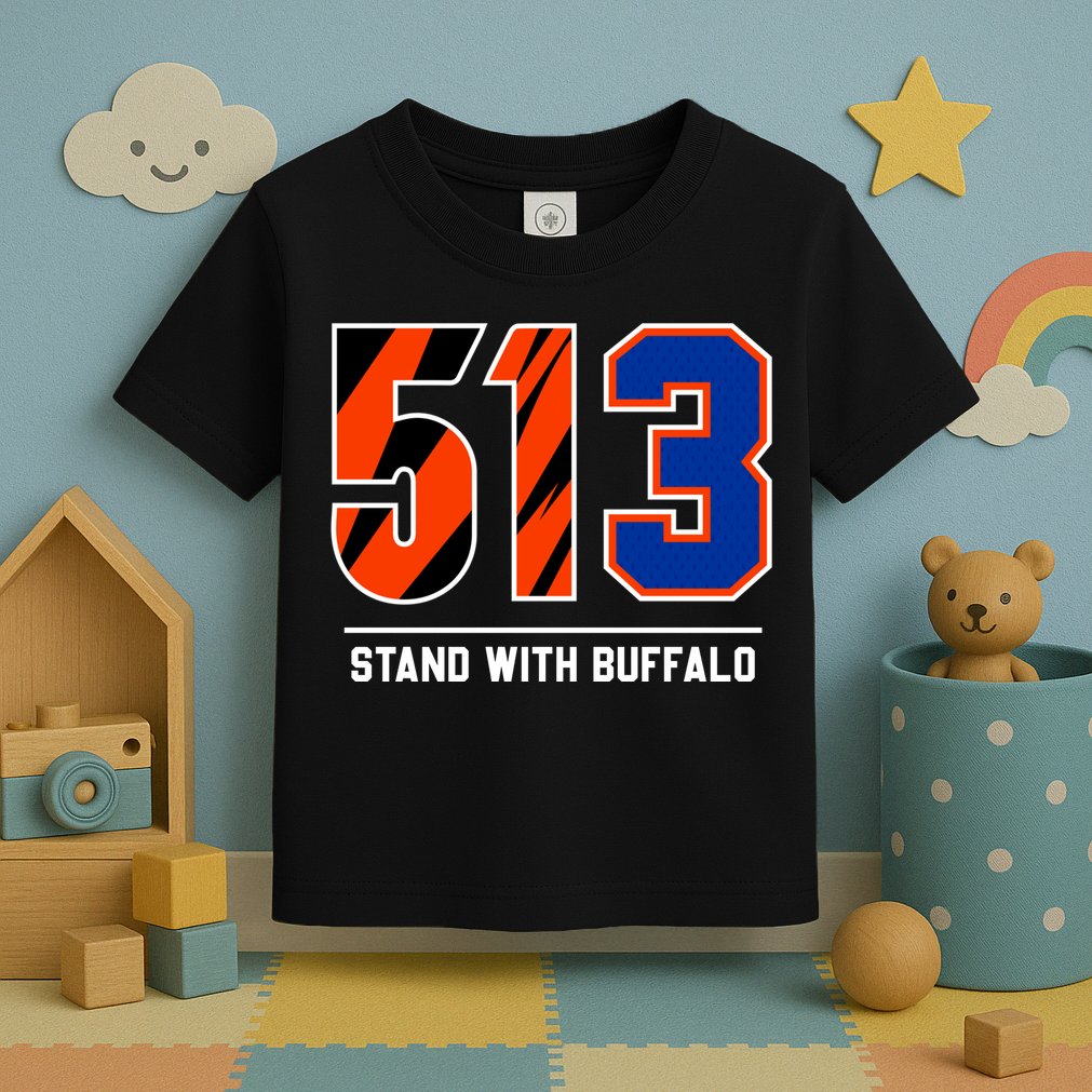 513 Stand With Buffalo Love For 3 Pray For Damar Toddler T-Shirt