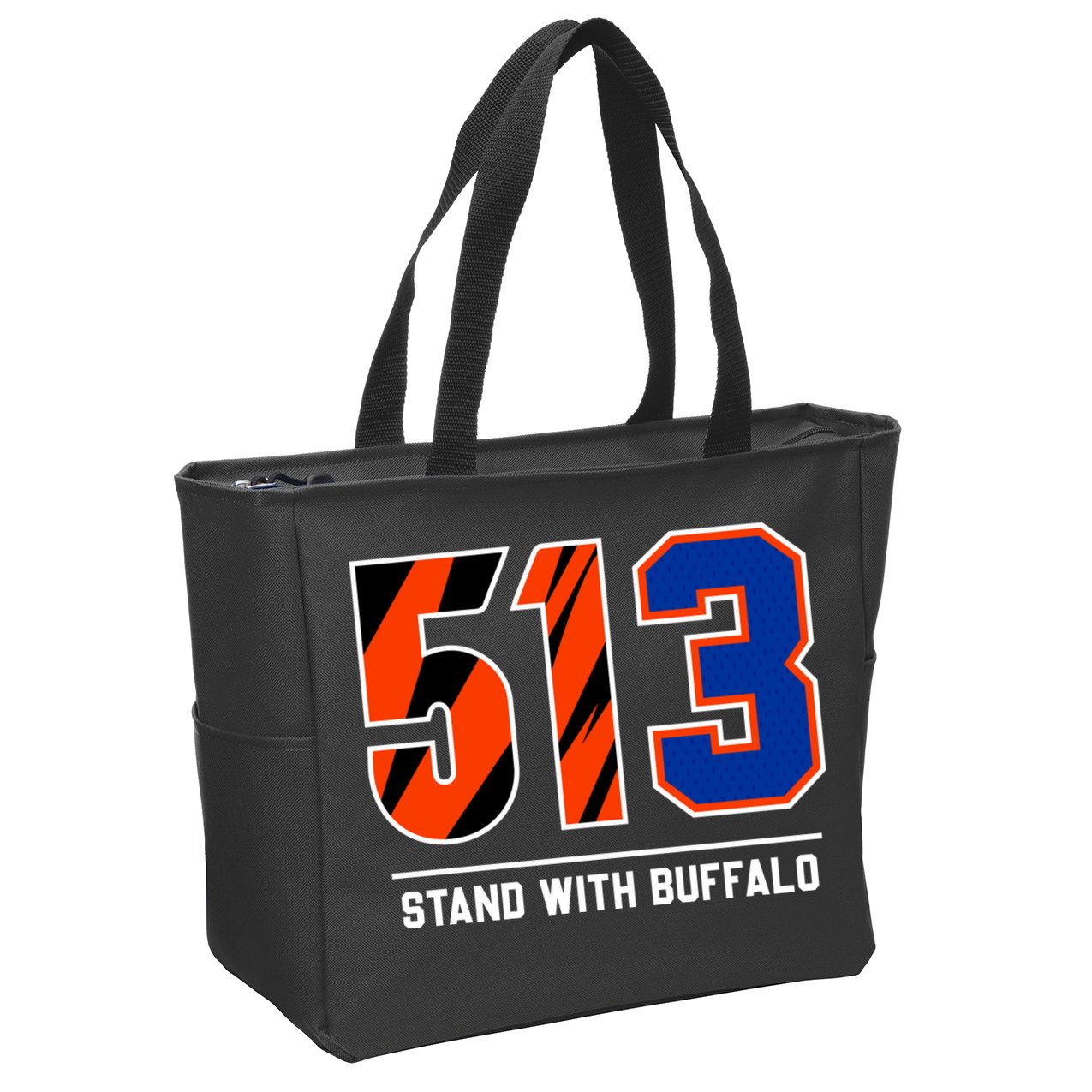 513 Stand With Buffalo Love For 3 Pray For Damar Zip Tote Bag