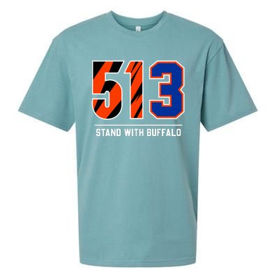 513 Stand With Buffalo Love For 3 Pray For Damar Sueded Cloud Jersey T-Shirt