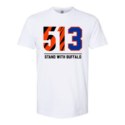 513 Stand With Buffalo Love For 3 Pray For Damar Softstyle CVC T-Shirt