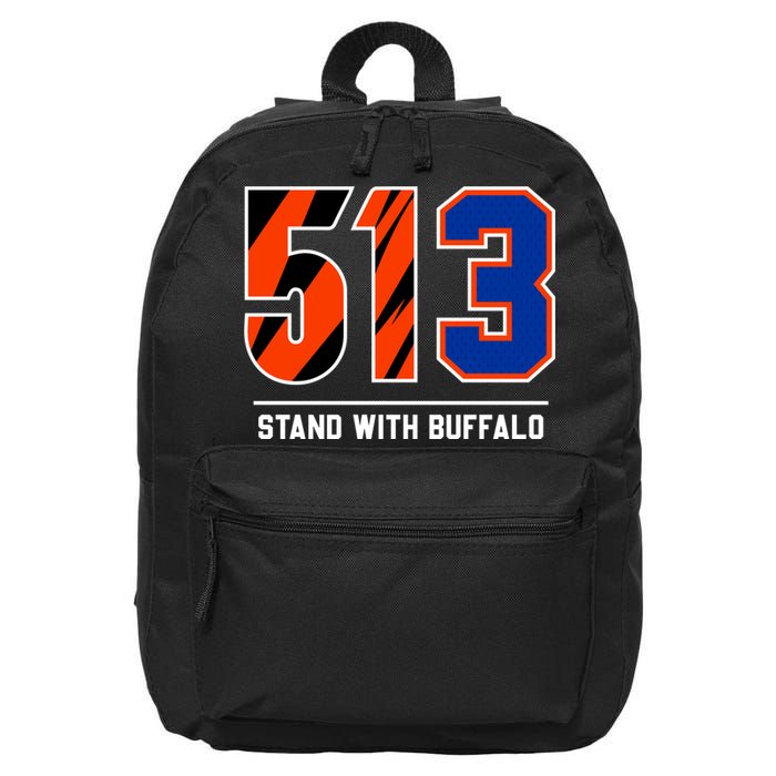 513 Stand With Buffalo Love For 3 Pray For Damar 16 in Basic Backpack