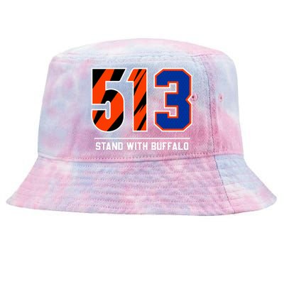 513 Stand With Buffalo Love For 3 Pray For Damar Tie-Dyed Bucket Hat