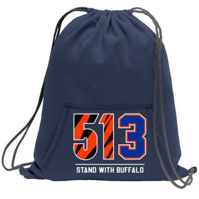 513 Stand With Buffalo Love For 3 Pray For Damar Sweatshirt Cinch Pack Bag