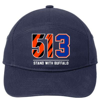 513 Stand With Buffalo Love For 3 Pray For Damar 7-Panel Snapback Hat