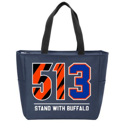 513 Stand With Buffalo Love For 3 Pray For Damar Zip Tote Bag