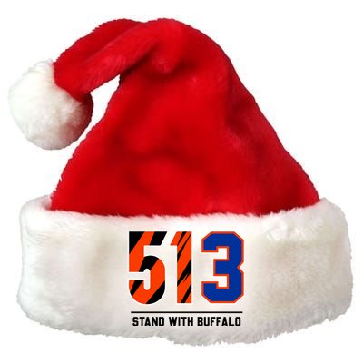 513 Stand With Buffalo Love For 3 Pray For Damar Premium Christmas Santa Hat