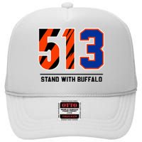 513 Stand With Buffalo Love For 3 Pray For Damar High Crown Mesh Back Trucker Hat