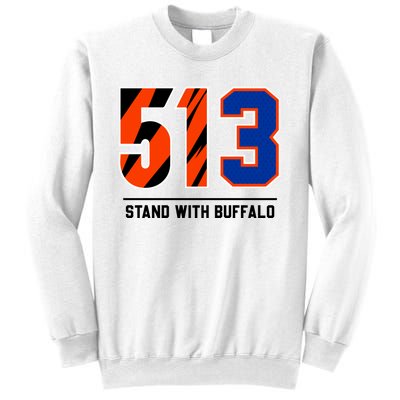 513 Stand With Buffalo Love For 3 Pray For Damar Sweatshirt