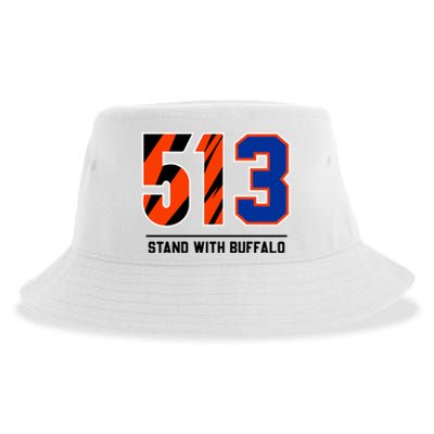 513 Stand With Buffalo Love For 3 Pray For Damar Sustainable Bucket Hat