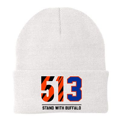 513 Stand With Buffalo Love For 3 Pray For Damar Knit Cap Winter Beanie