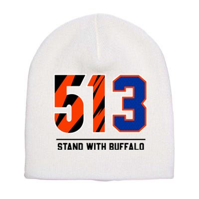 513 Stand With Buffalo Love For 3 Pray For Damar Short Acrylic Beanie